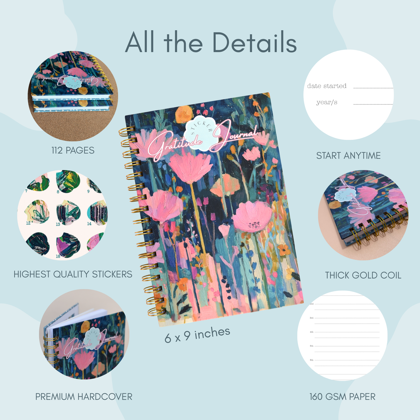 Gratitude Sticker Journal | Modern Impressions