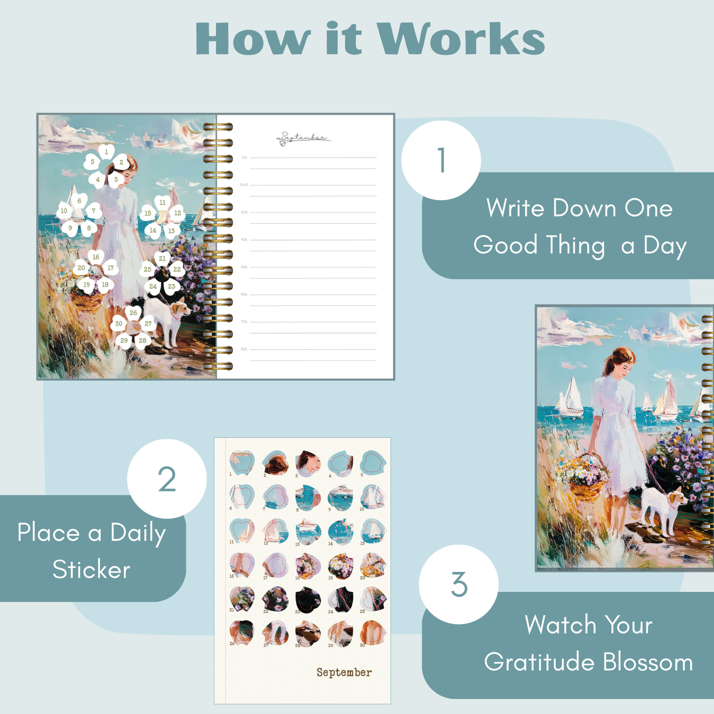 Gratitude Sticker Journal | Modern Impressions